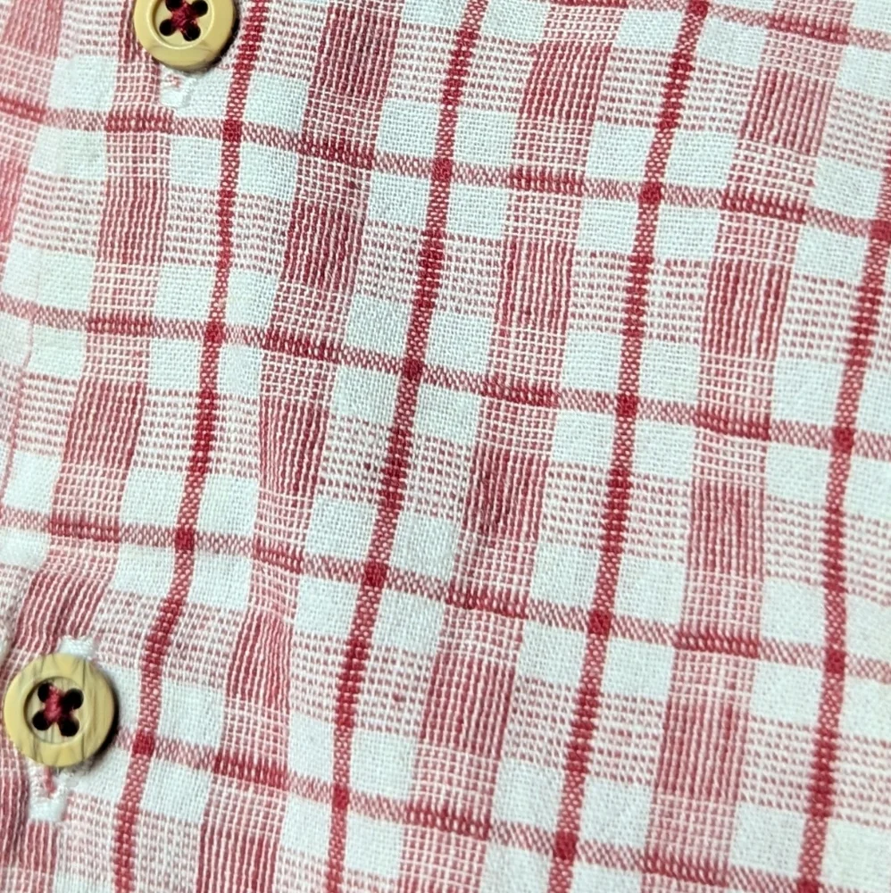 Zara Kids Red Plaid Button Down Shirt - Picture 5 of 5